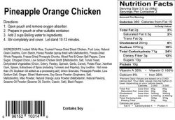 AlpineAire Foods Pineapple Orange Chicken #2